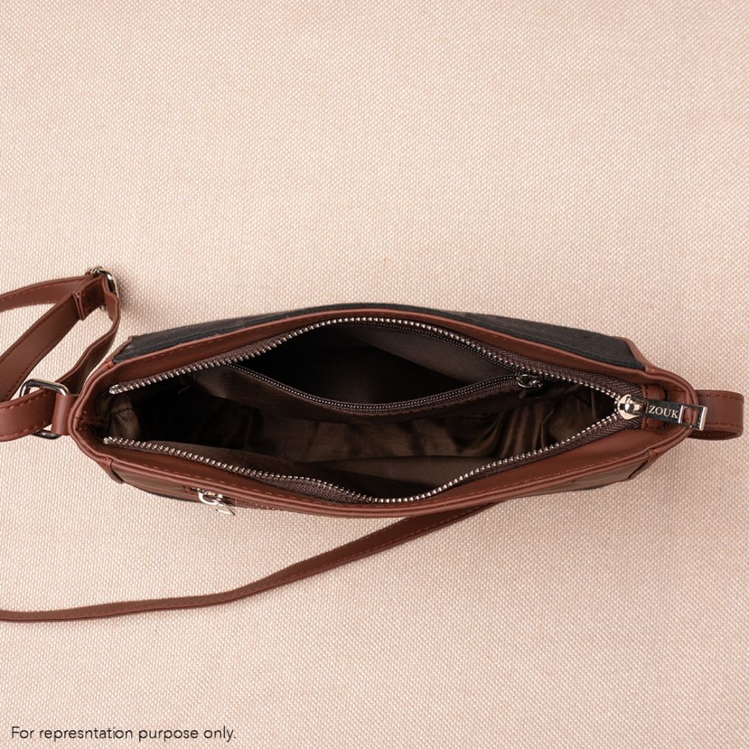 Abstract Amaze U-Shaped Sling Bag