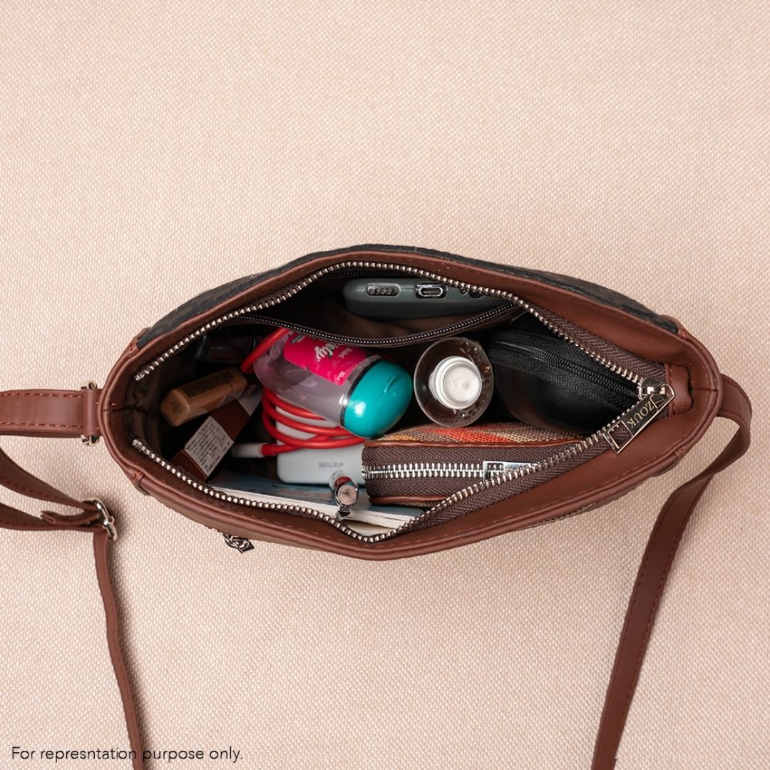 Abstract Amaze U-Shaped Sling Bag